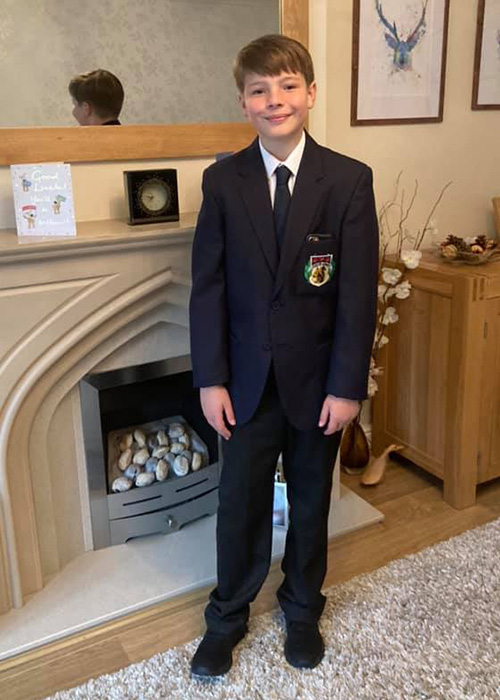 James in new uniform